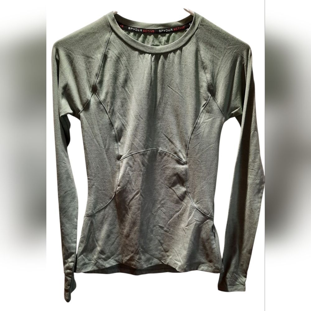 Spyder Shirt Womans Green XS Outdoor Sporty Casual Workwear Rugged Streetwear